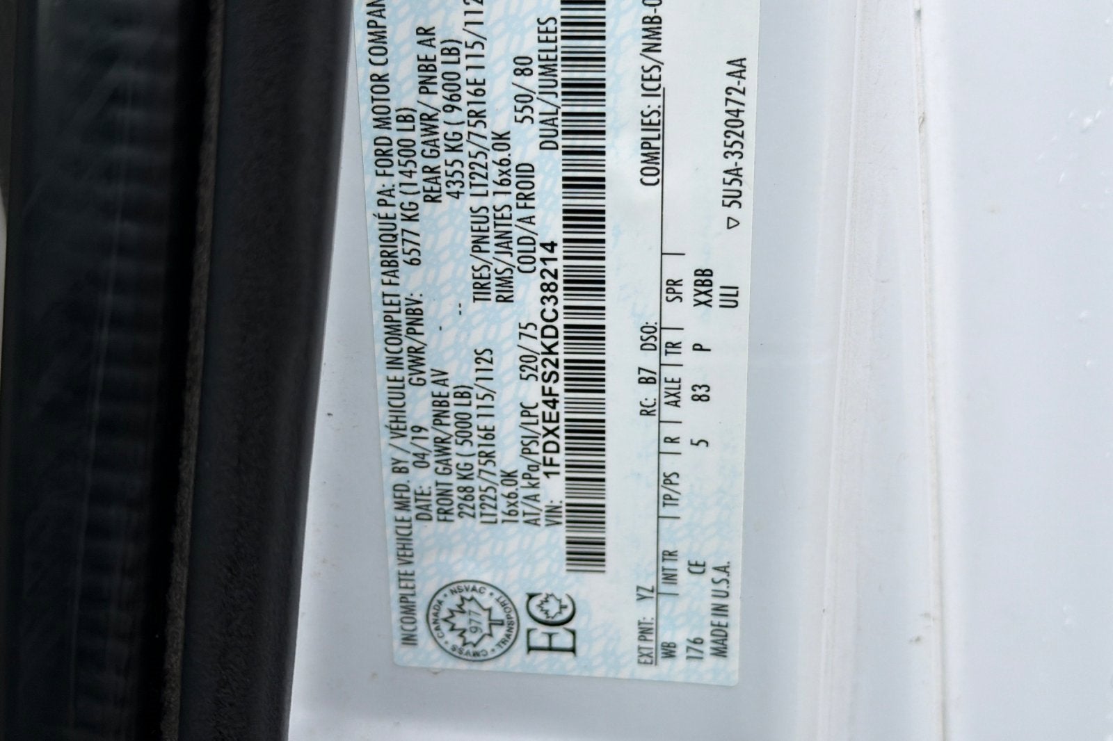 2019 Ford E-Series Cutaway E-450 DRW WB