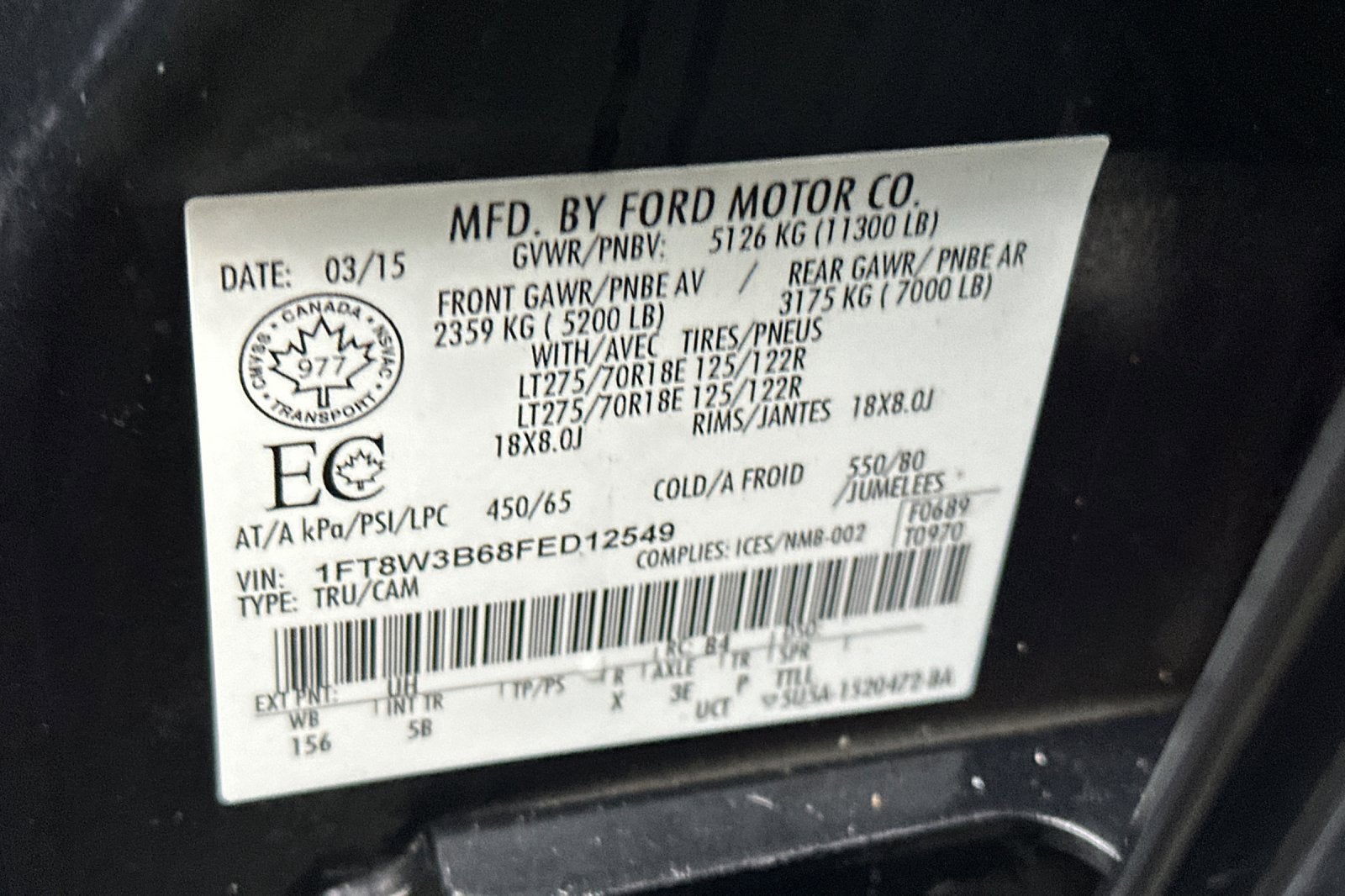 2015 Ford Super Duty F-350 SRW Lariat