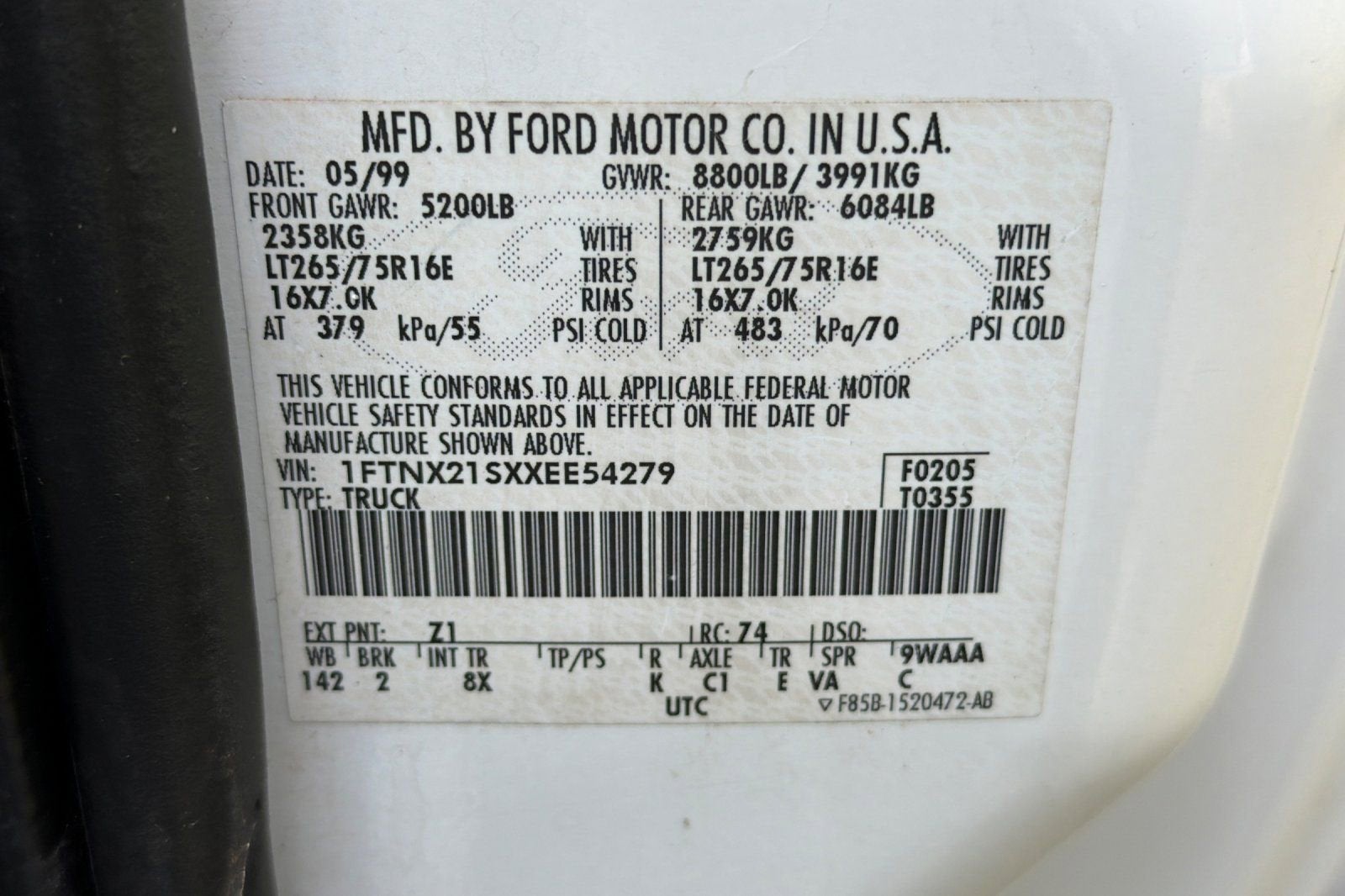 1999 Ford Super Duty F-250 XL