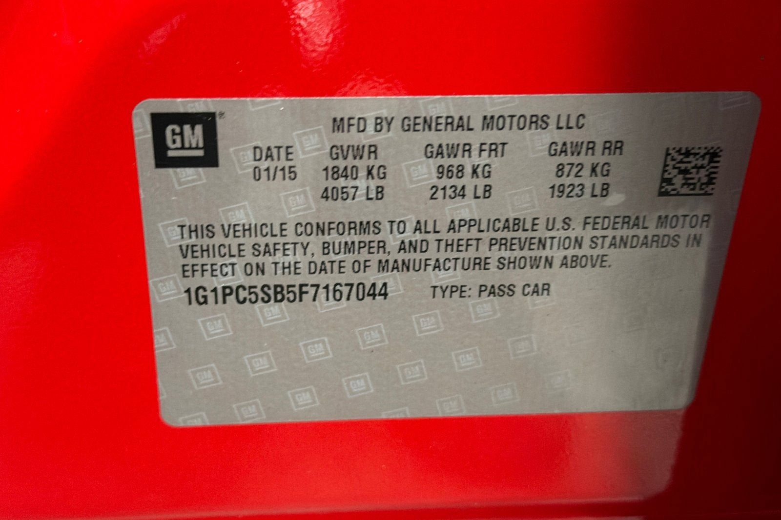 2015 Chevrolet Cruze LT