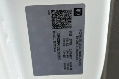 2025 Chevrolet Express Cutaway 3500 1WT