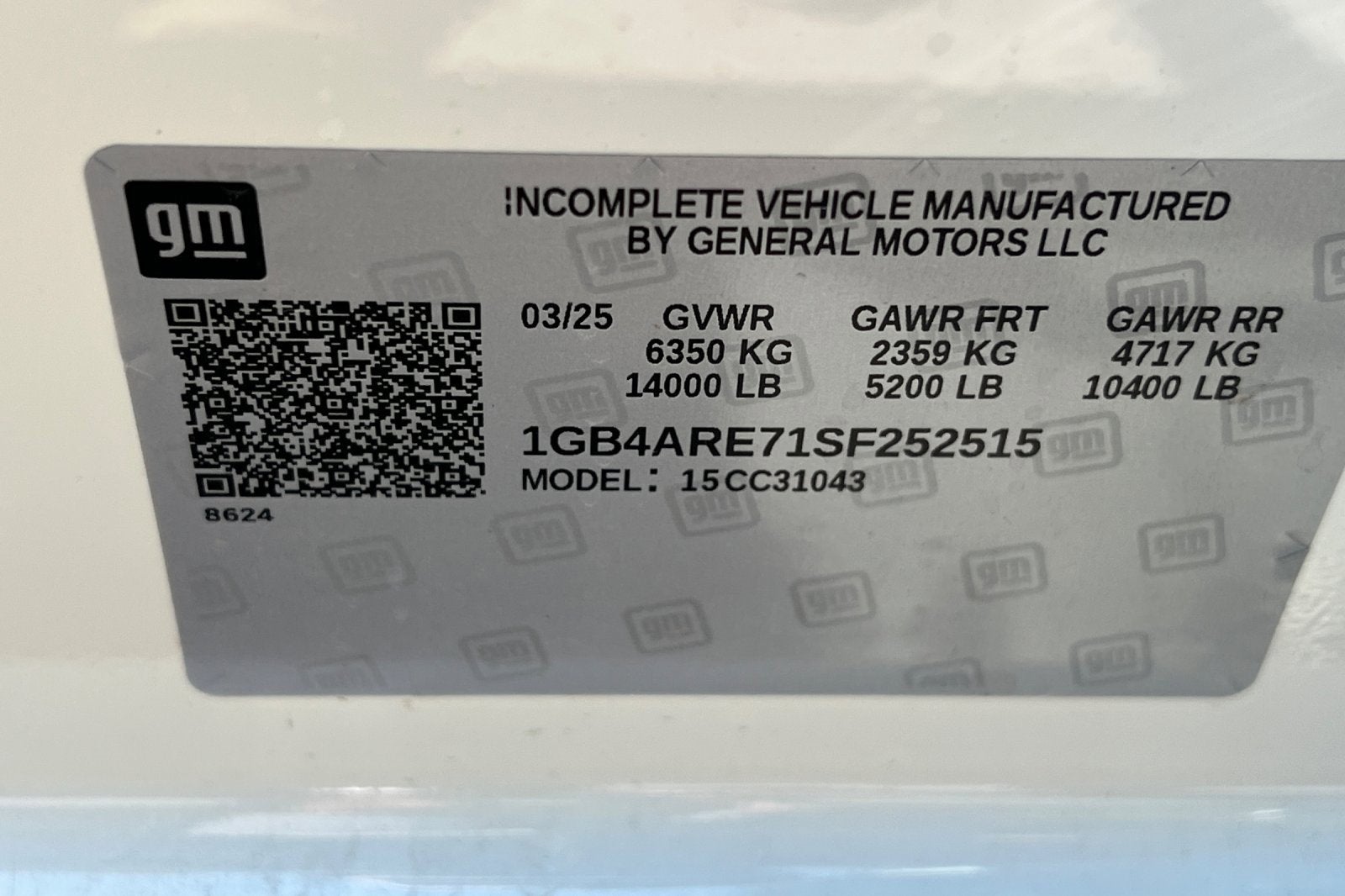 2025 Chevrolet Silverado 3500 HD Chassis Cab Work Truck