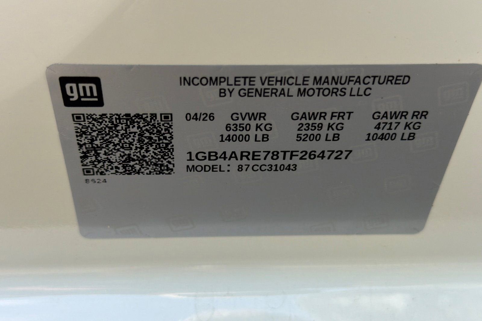 2026 Chevrolet Silverado 3500 HD Chassis Cab Work Truck
