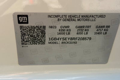 2024 Chevrolet Silverado 3500 HD Chassis Cab Work Truck
