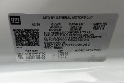 2026 Chevrolet Silverado 2500 HD WT