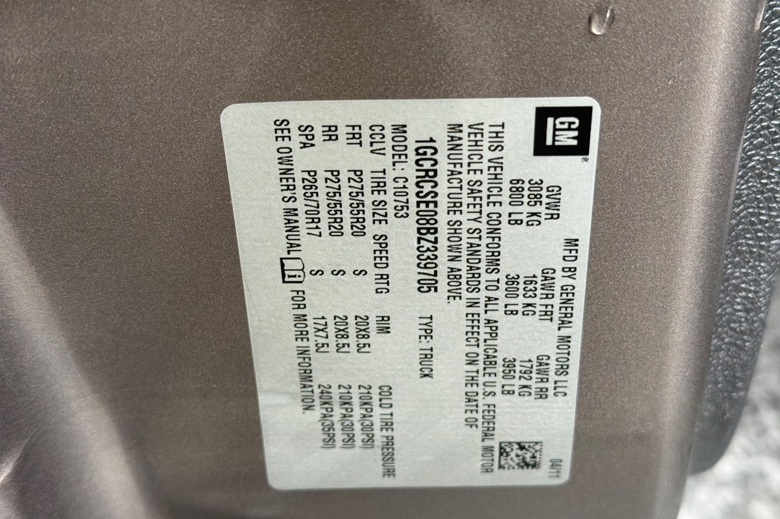 2011 Chevrolet Silverado 1500 LT