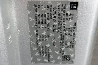 2017 Chevrolet Express Cargo 2500 2500 RWD 135"