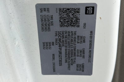 2024 Chevrolet Express Cargo 2500 WT