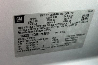 2015 GMC Yukon XL SLT