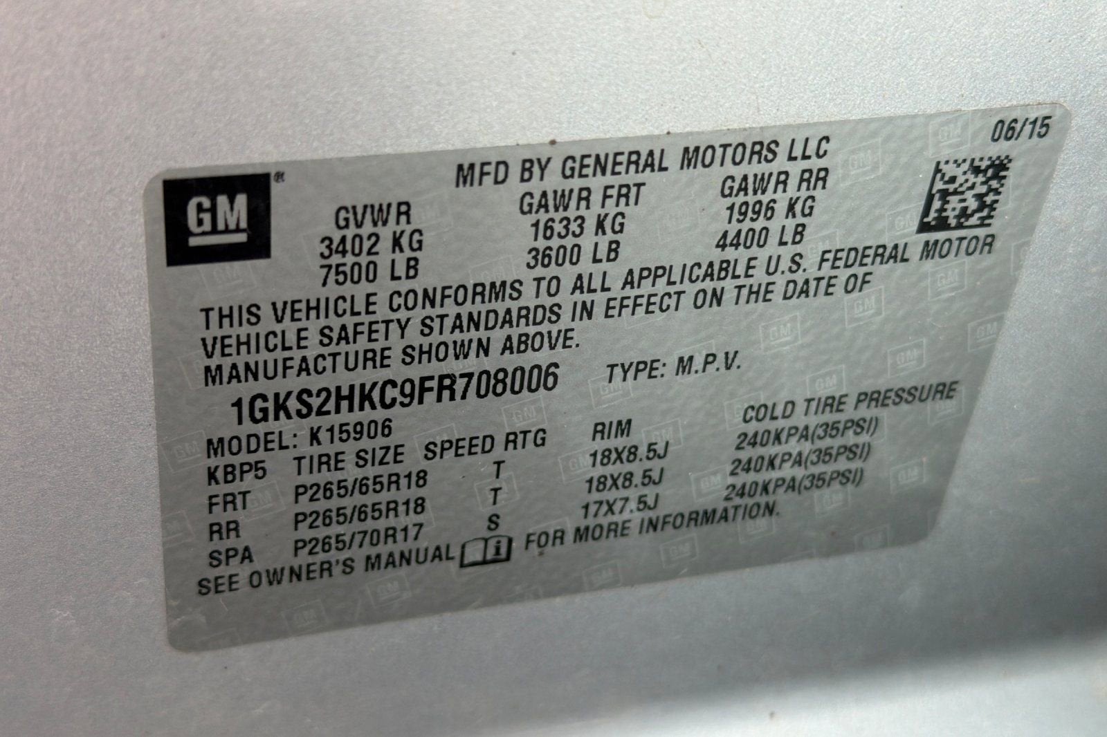 2015 GMC Yukon XL SLT