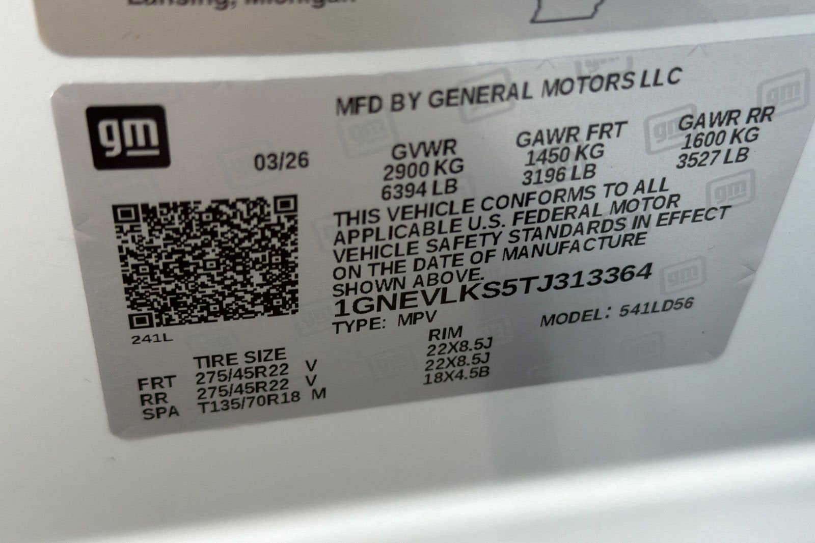 2026 Chevrolet Traverse RS