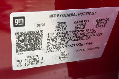 2026 Chevrolet Tahoe LT