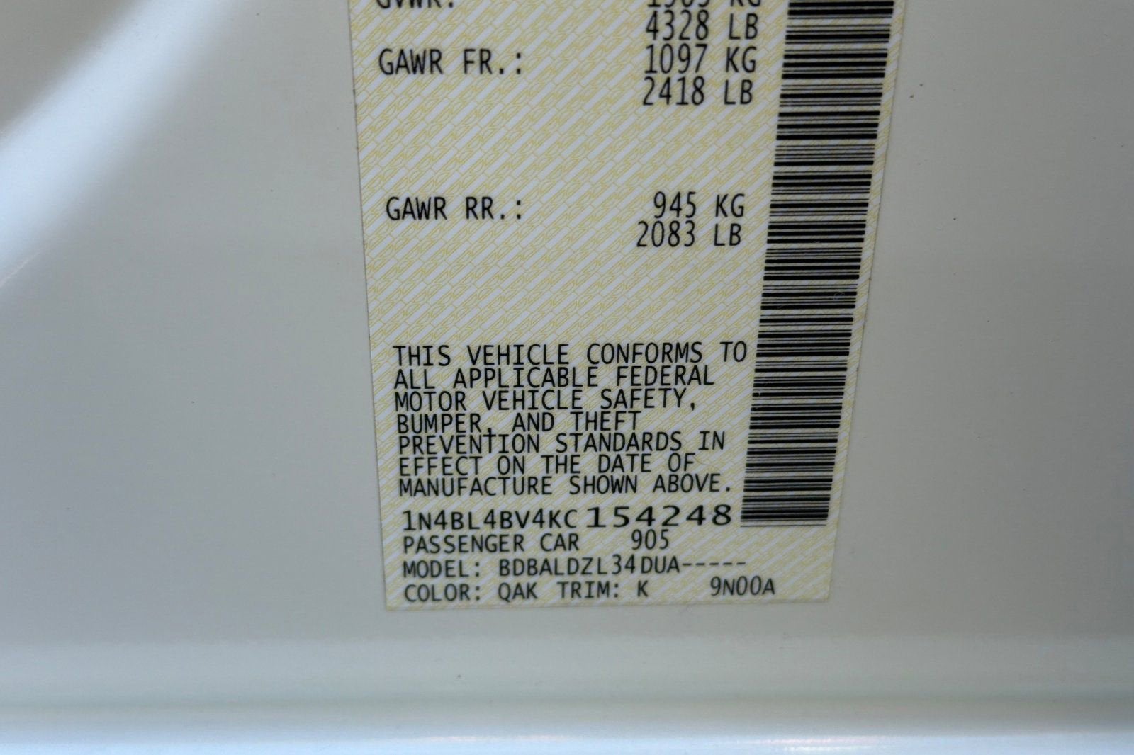 2019 Nissan Altima 2.5 S