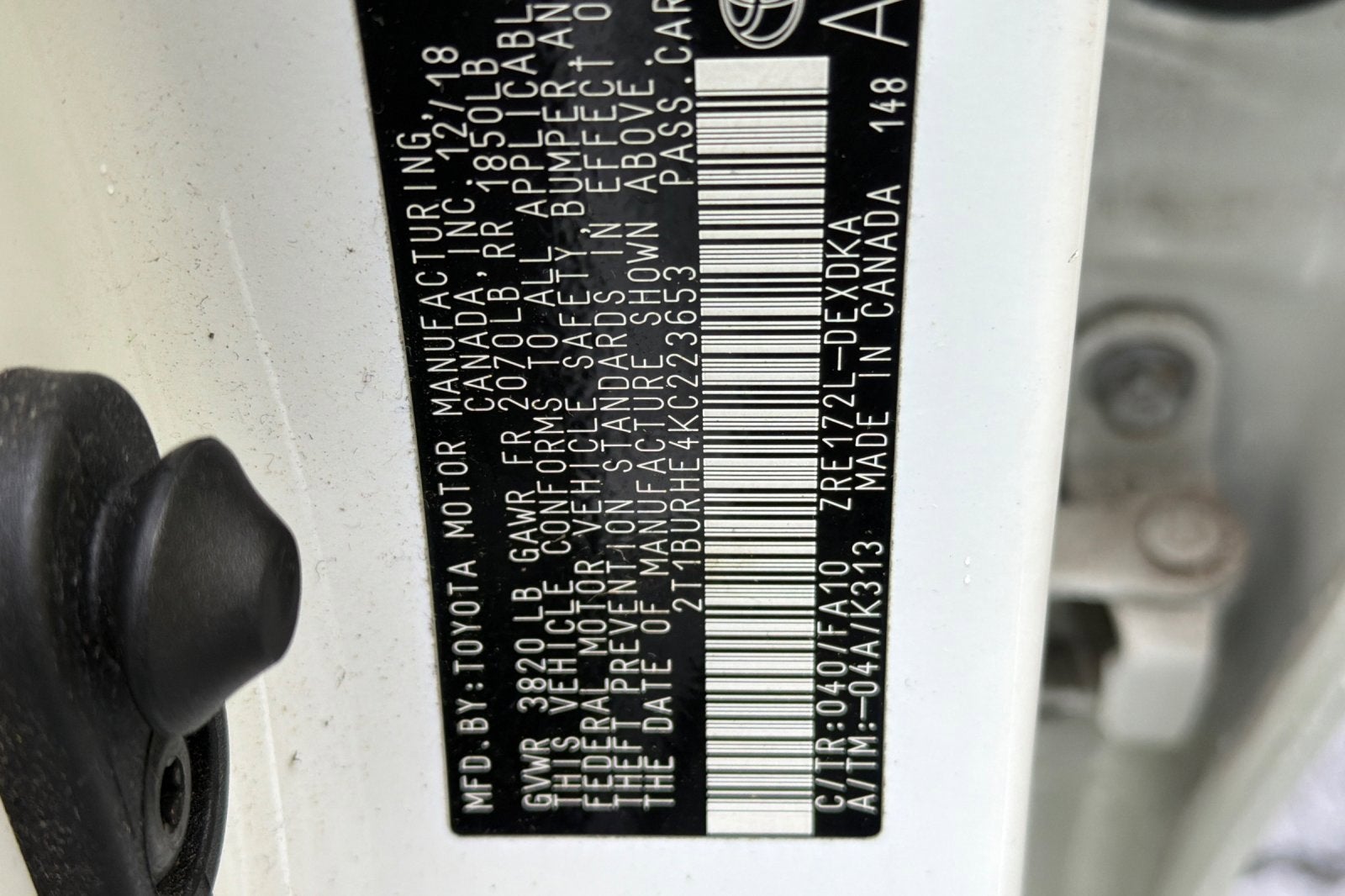 2019 Toyota Corolla L