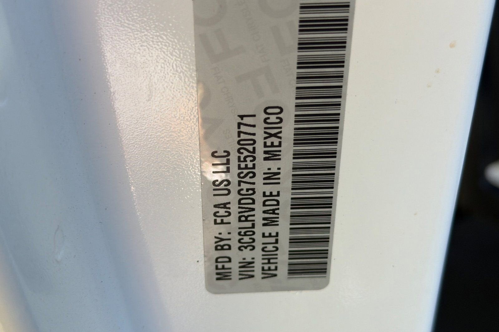 2025 RAM ProMaster Cargo Van Tradesman