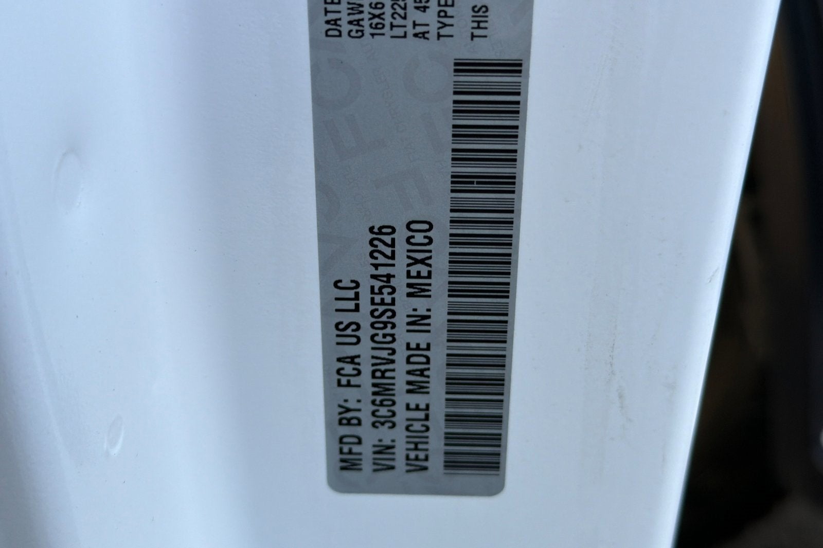 2025 RAM ProMaster Cargo Van Tradesman