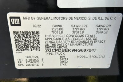 2022 Chevrolet Silverado 1500 Custom