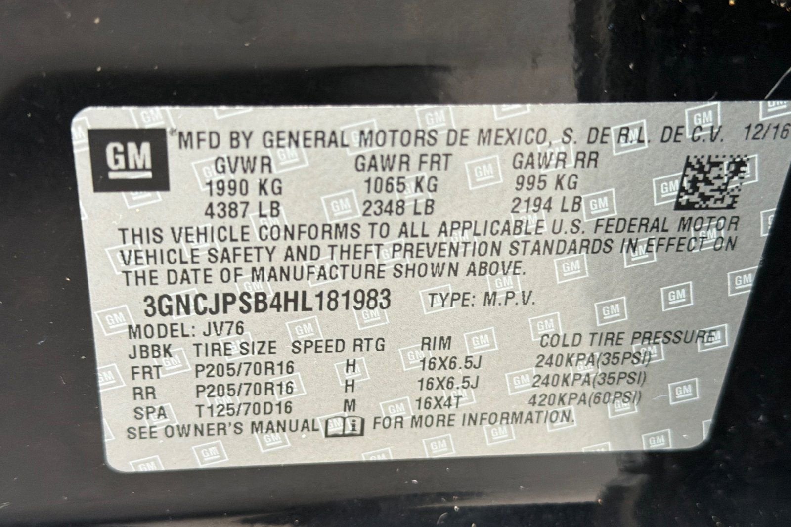 2017 Chevrolet Trax LT