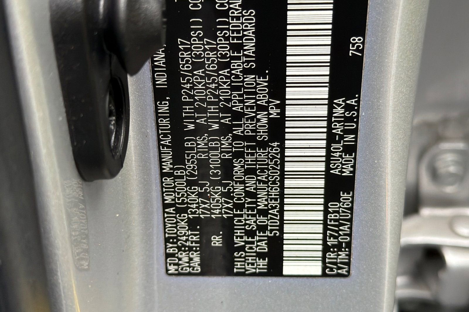 2012 Toyota Highlander 4DR FWD I4