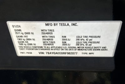 2024 Tesla Model Y Long Range