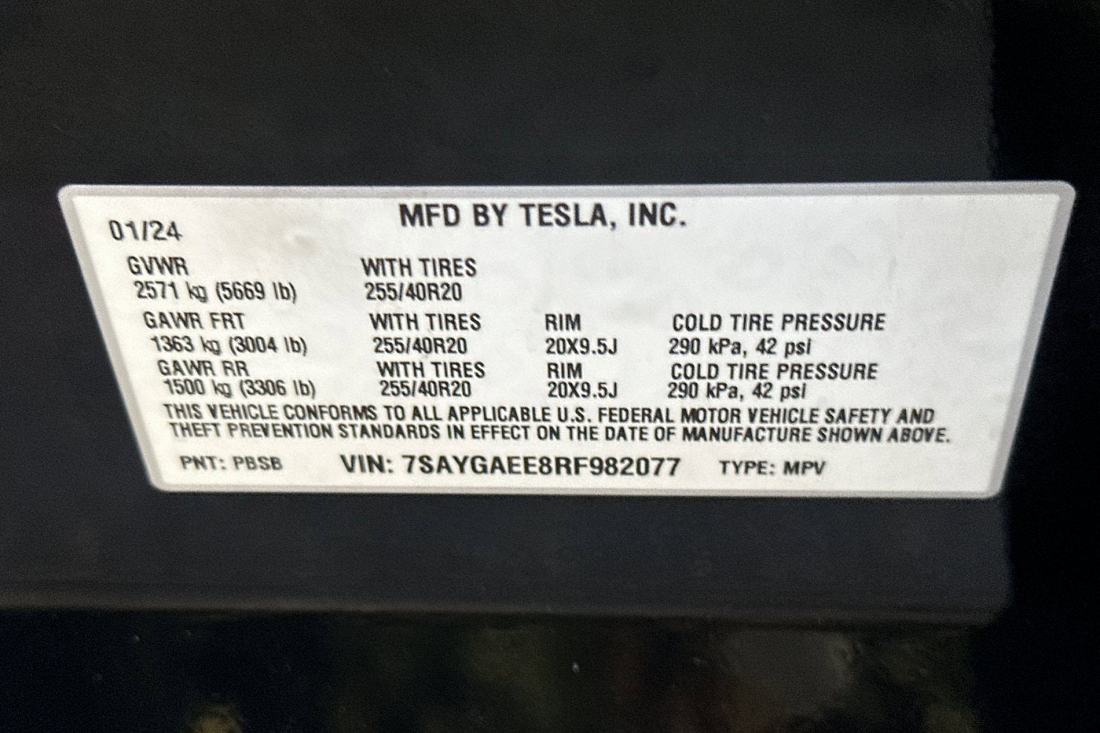 2024 Tesla Model Y Long Range