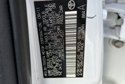 2012 Toyota Yaris 4DR SDN AUTO (NAT