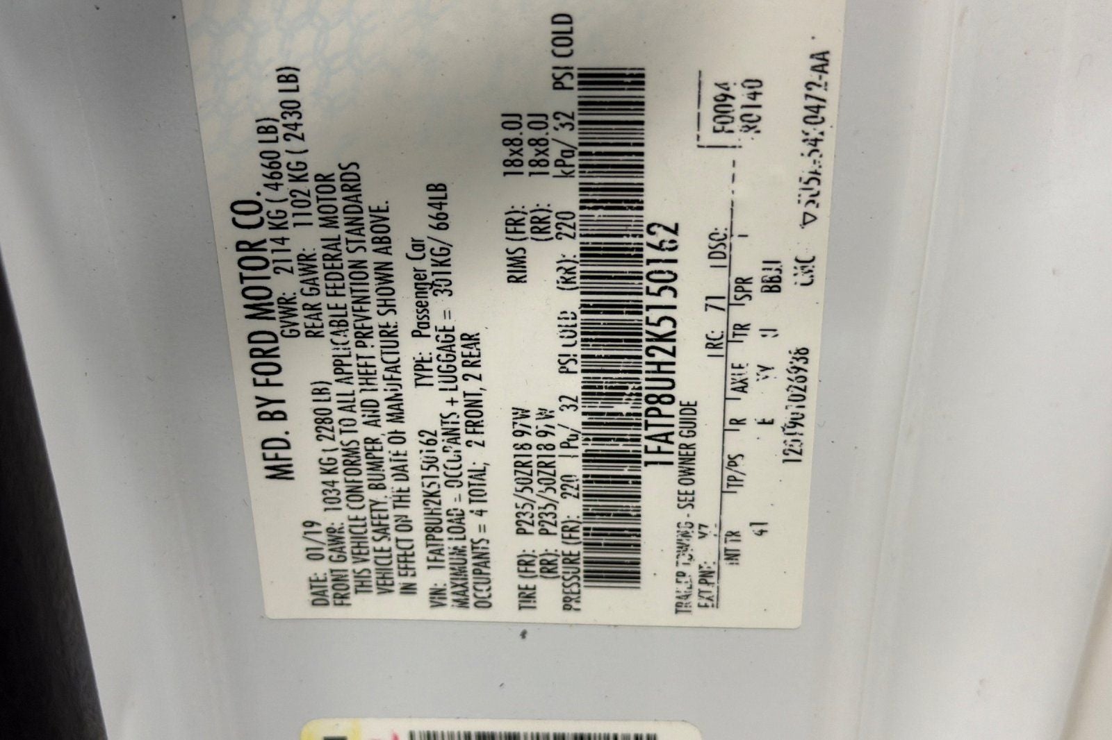 2019 Ford Mustang EcoBoost Premium