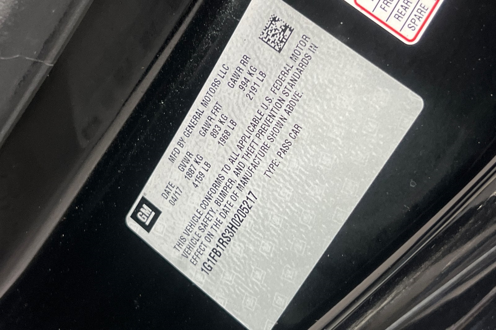 2017 Chevrolet Camaro 1LT