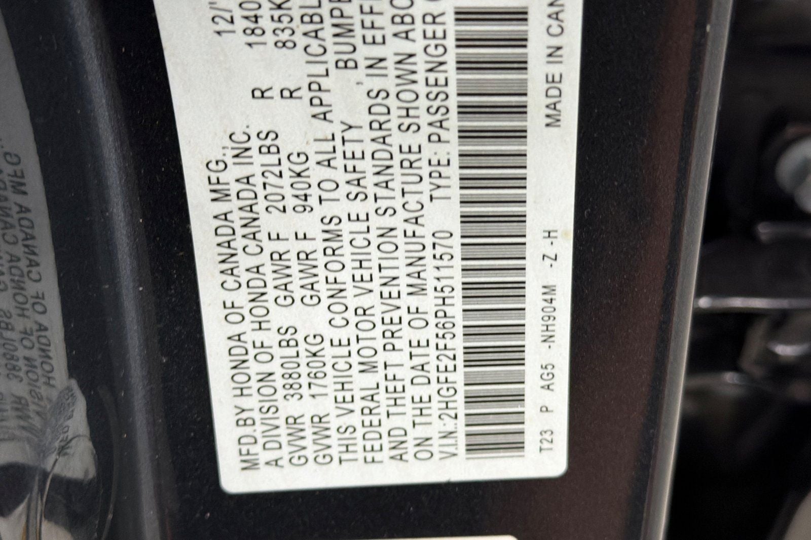 2023 Honda Civic Sport
