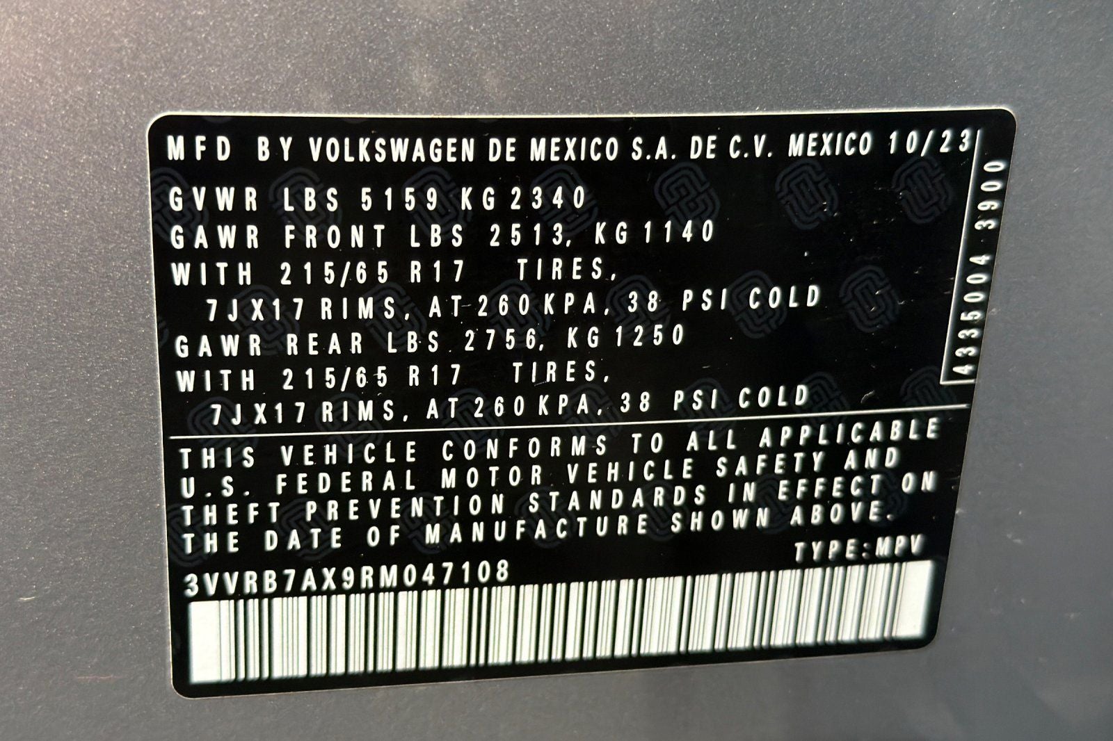 2024 Volkswagen Tiguan 2.0T S