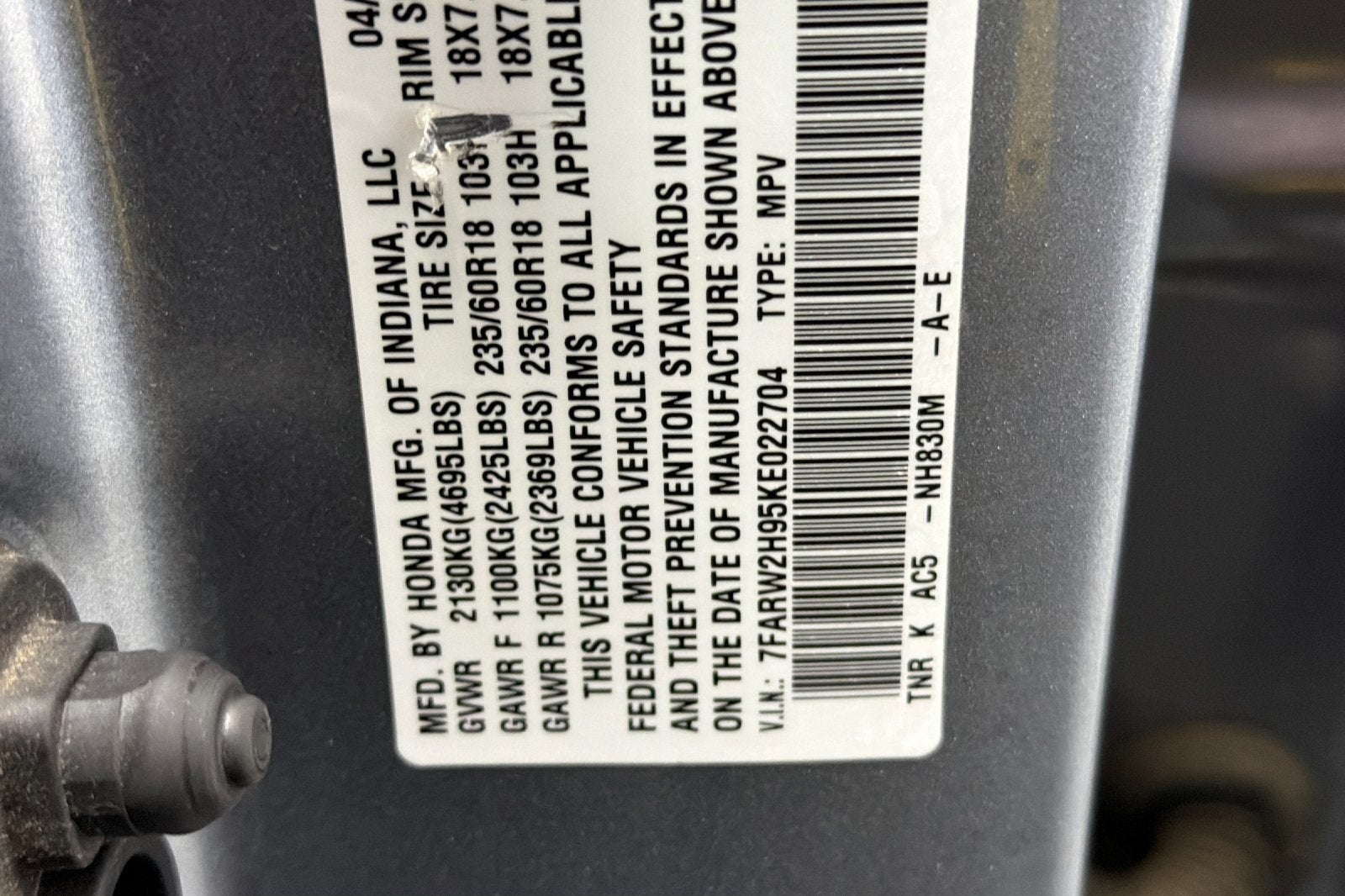 2019 Honda CR-V Touring