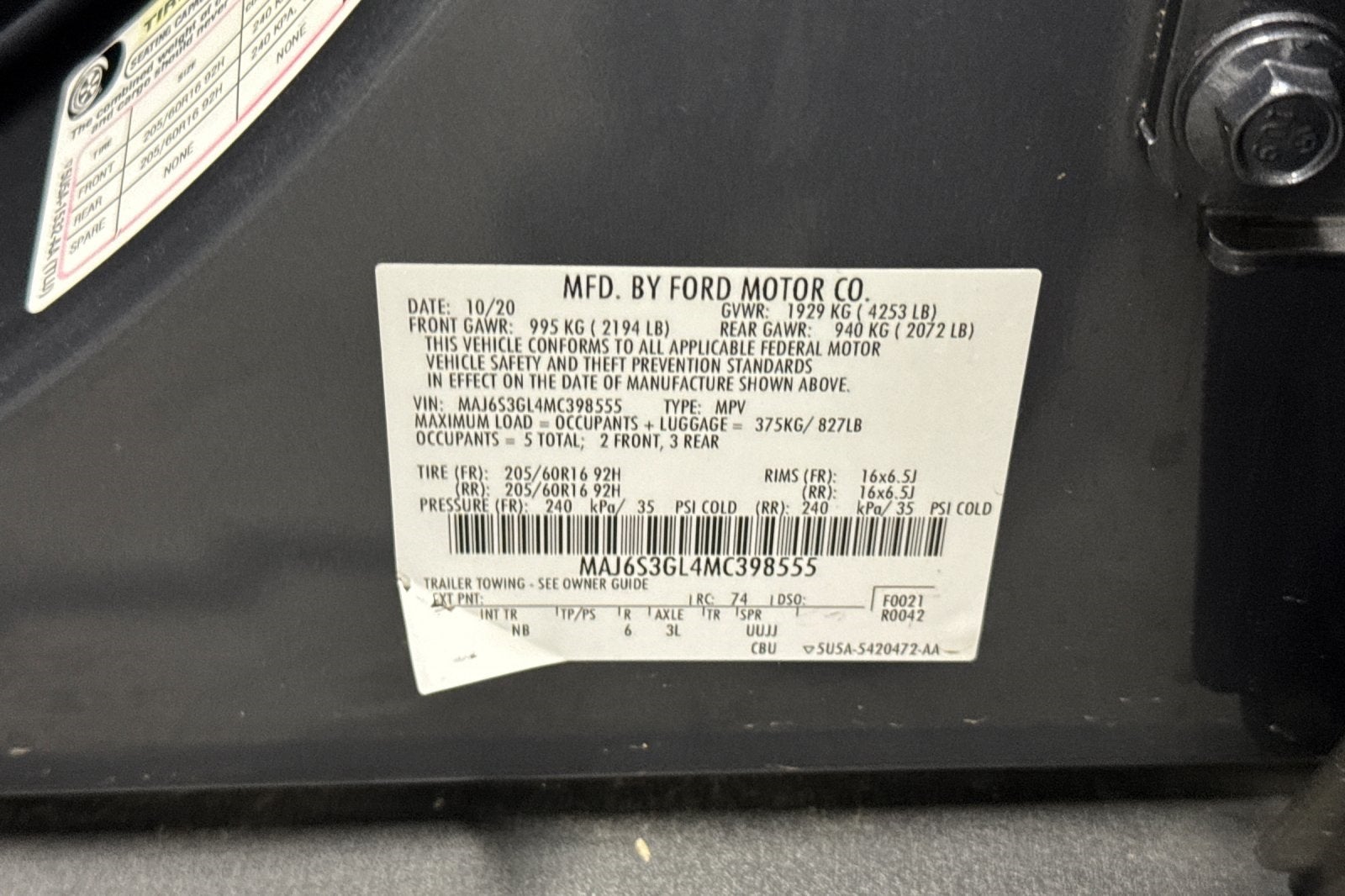 2021 Ford EcoSport SE