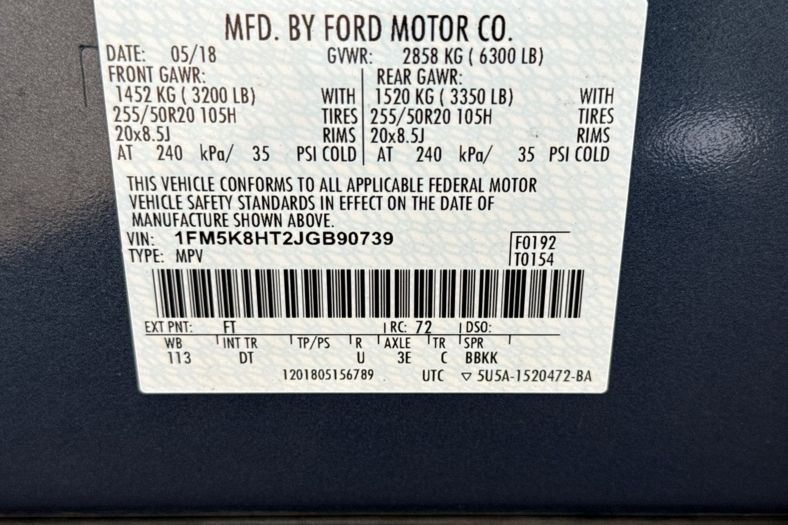 2018 Ford Explorer Platinum