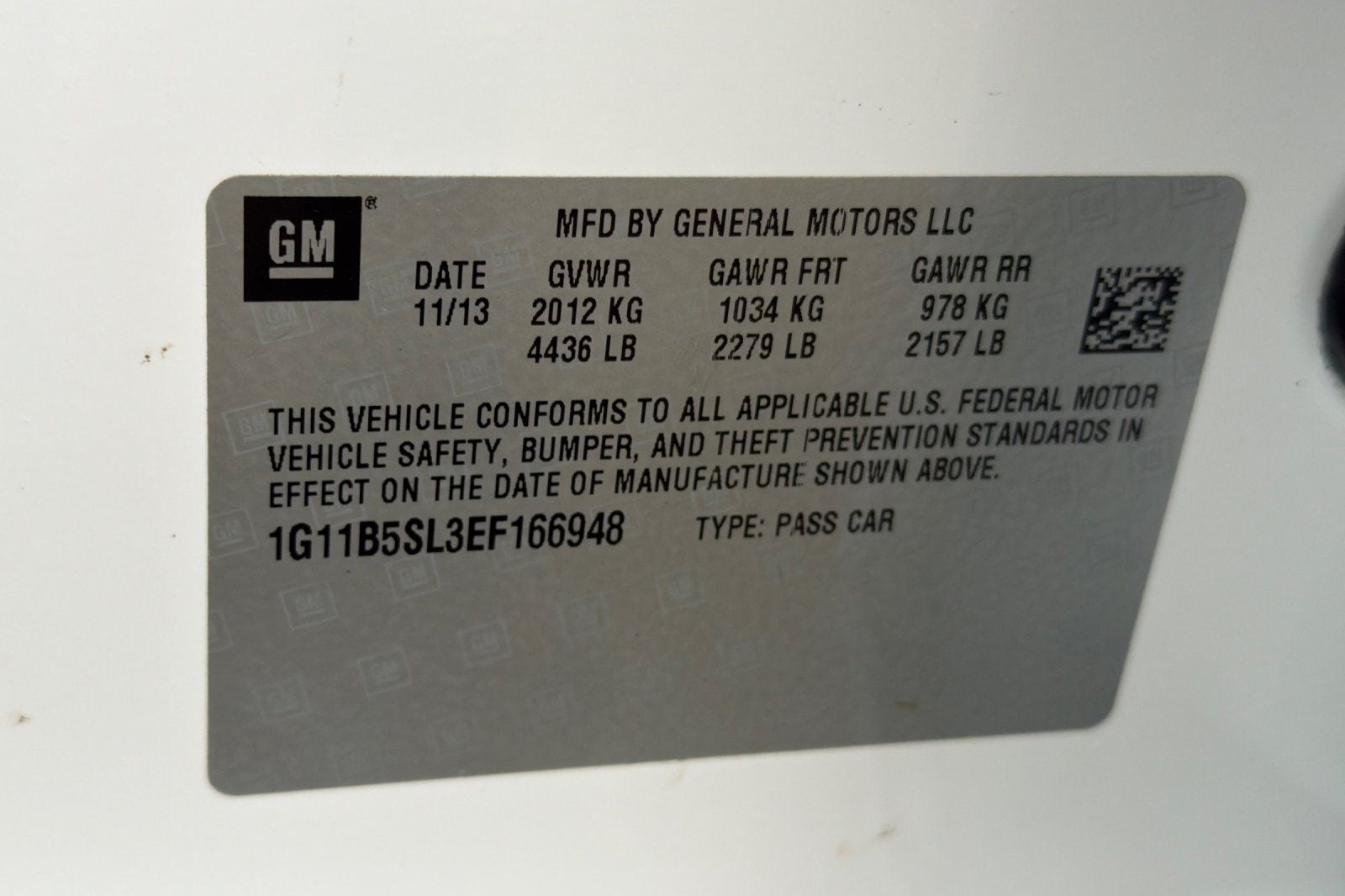 2014 Chevrolet Malibu LS 1LS