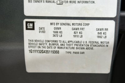 2003 Chevrolet Corvette Base