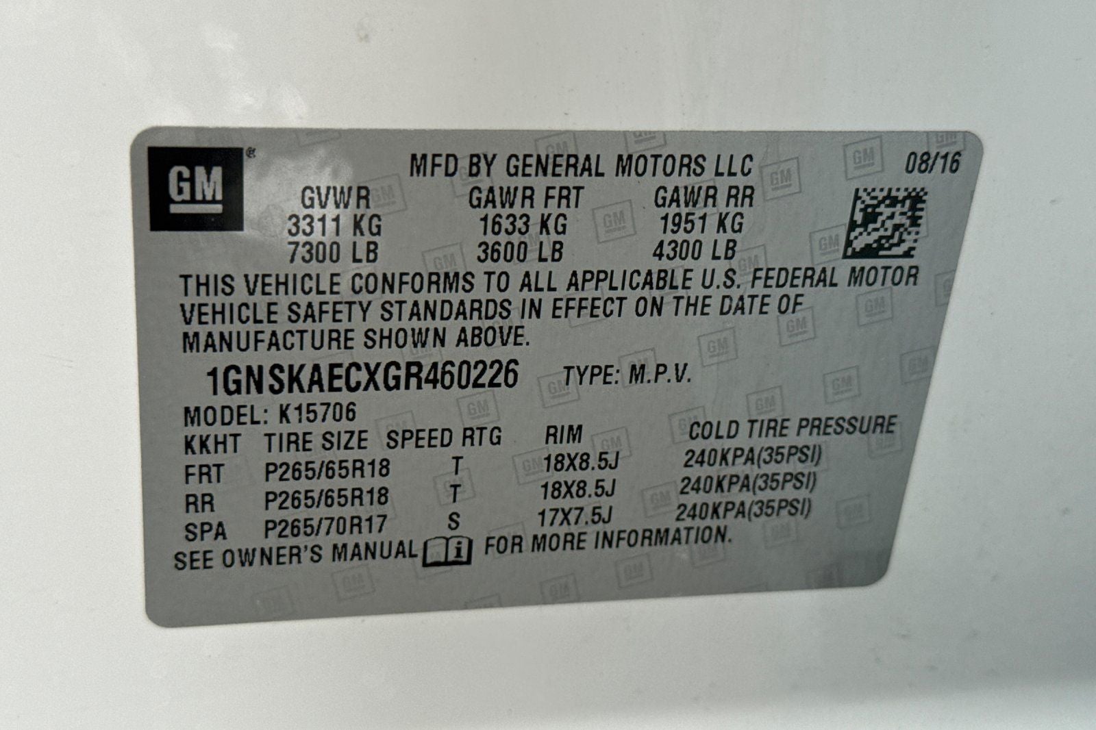 2016 Chevrolet Tahoe LS