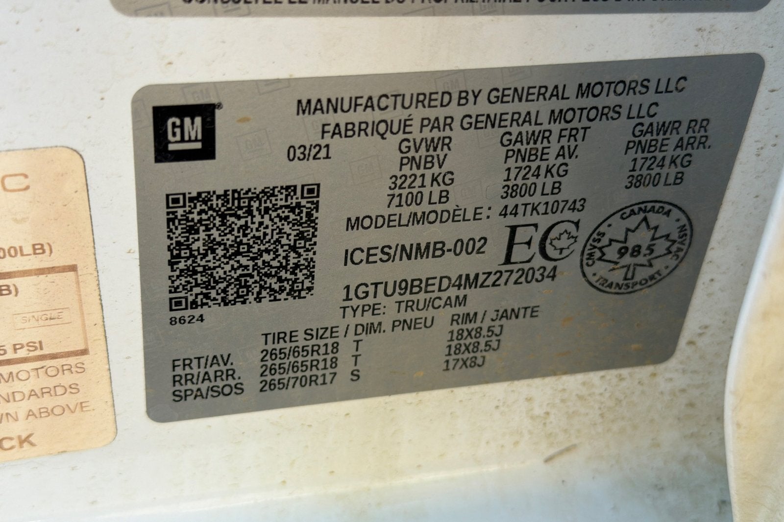 2021 GMC Sierra 1500 SLE