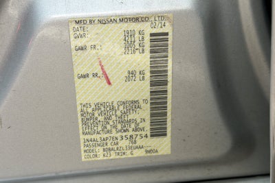 2014 Nissan Altima 2.5 S