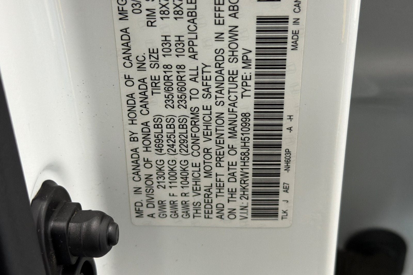 2018 Honda CR-V EX