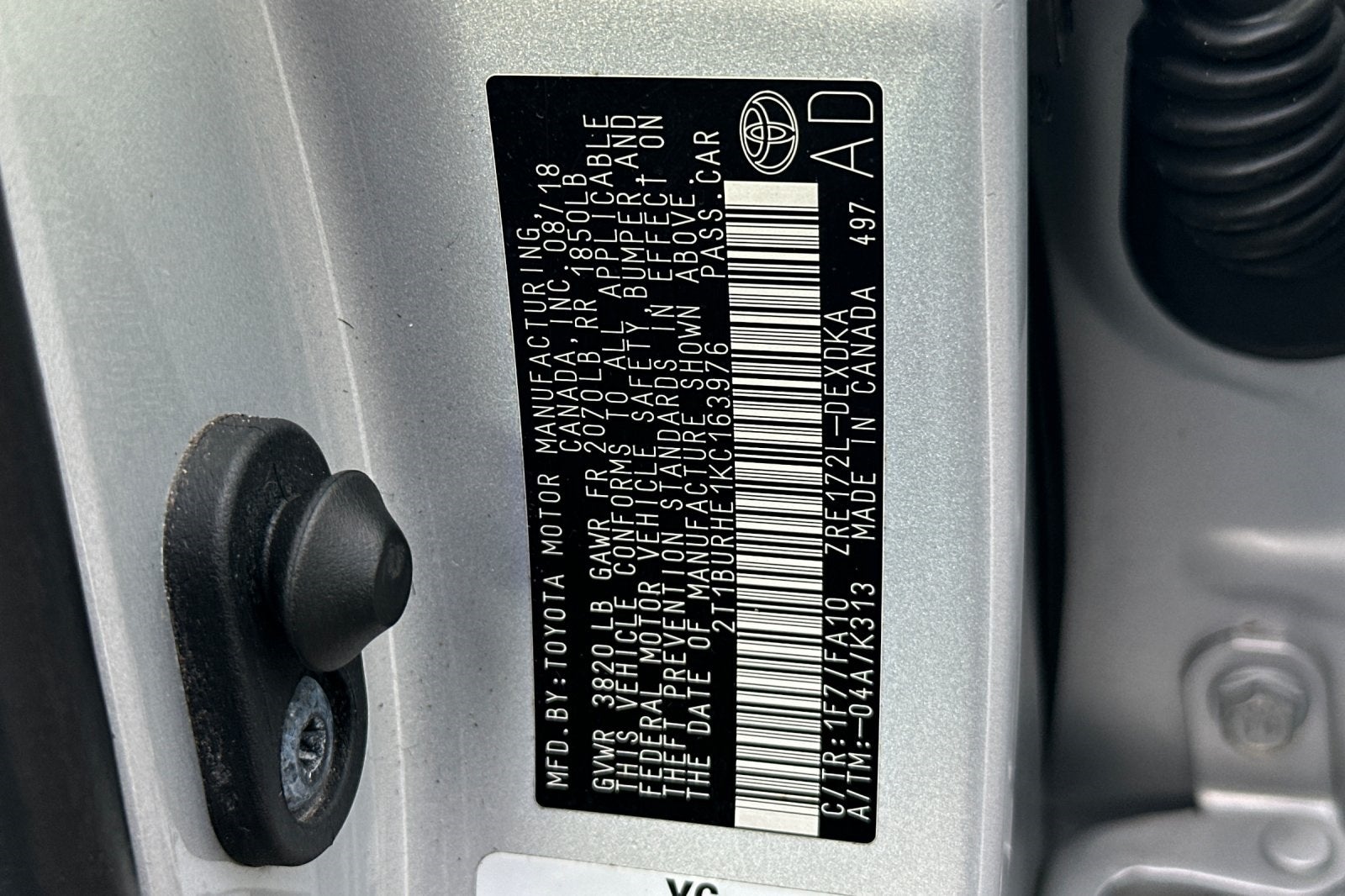 2019 Toyota Corolla L