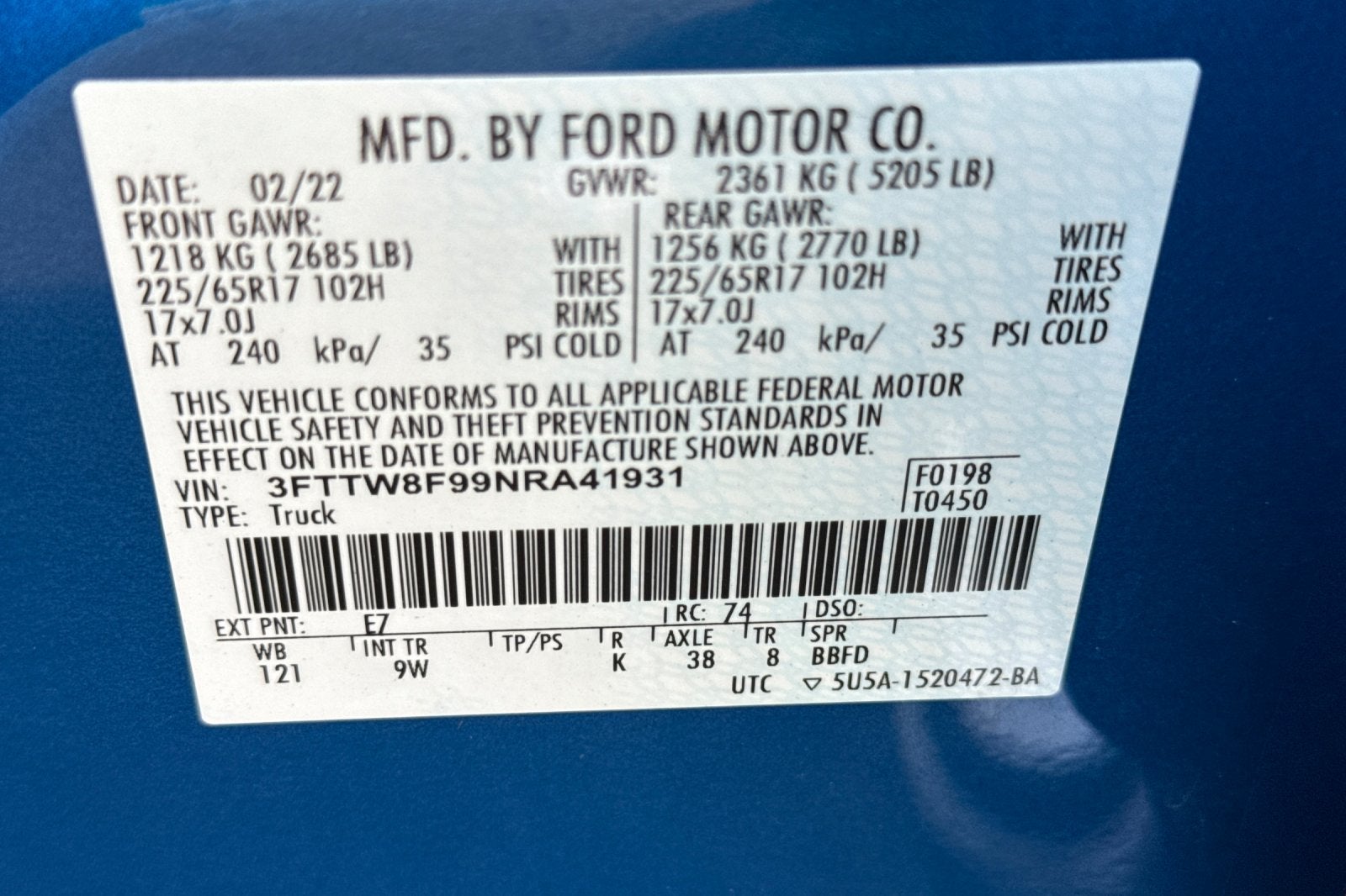 2022 Ford Maverick XL