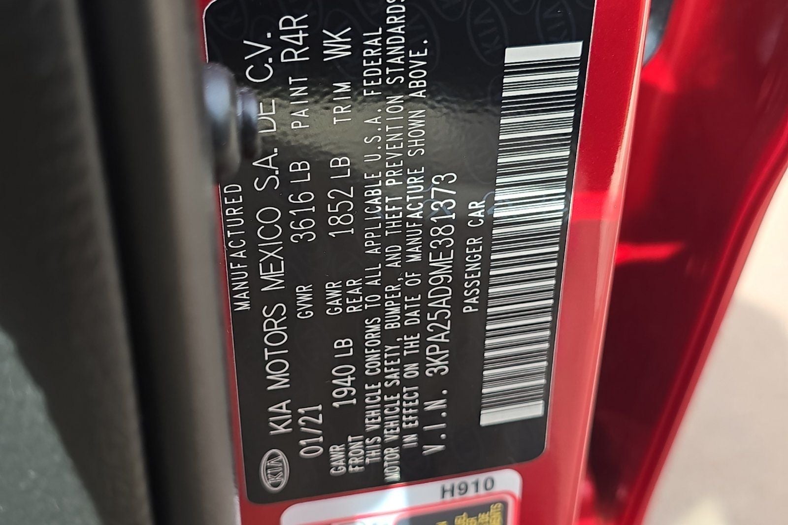 2021 Kia Rio S