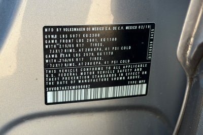 2019 Volkswagen Tiguan 2.0T S 4Motion