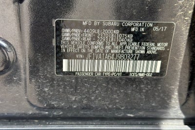2018 Subaru WRX Base