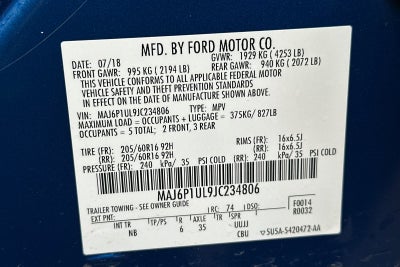 2018 Ford EcoSport SE