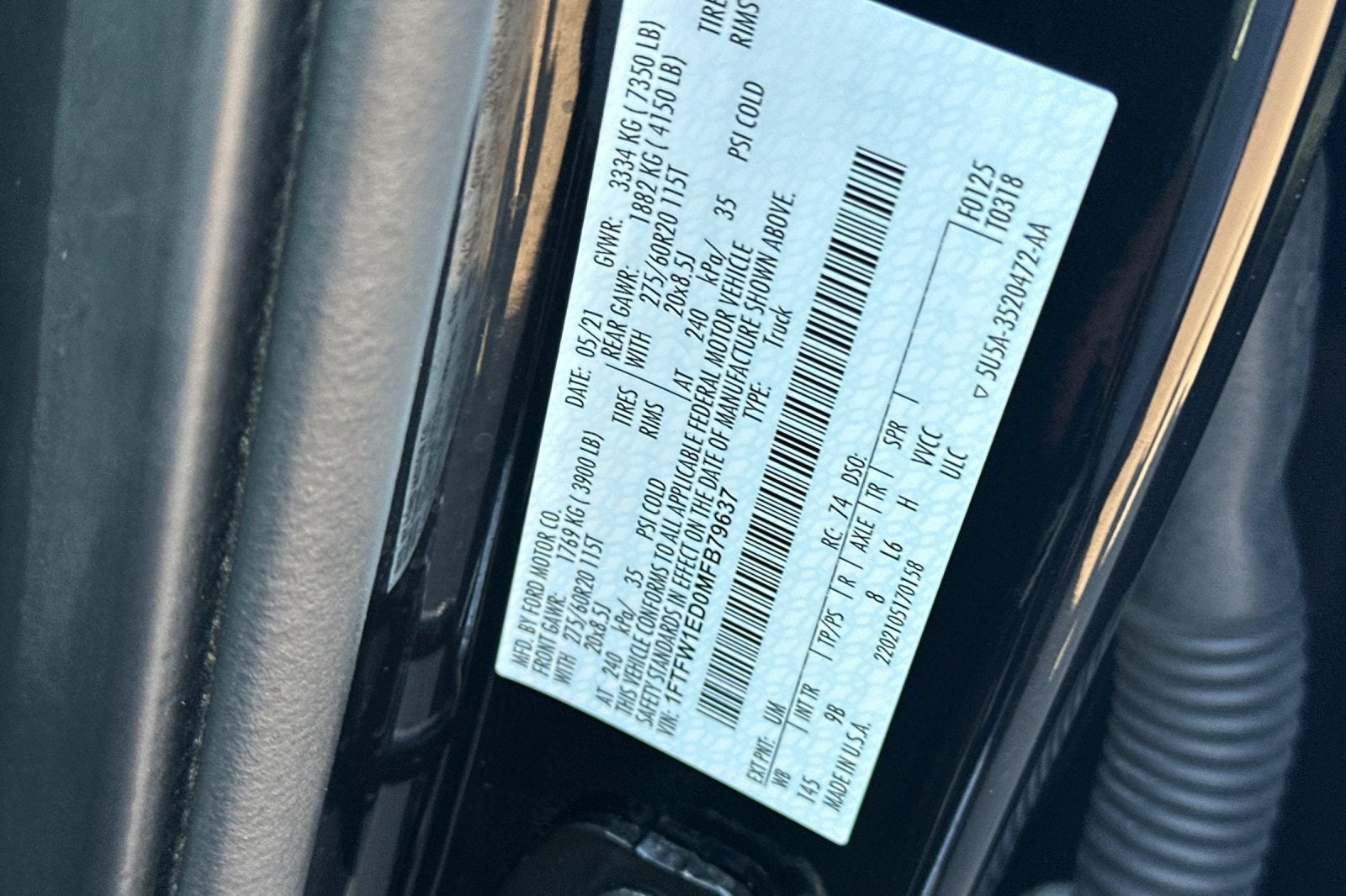 2021 Ford F-150 Platinum