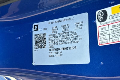 2021 Chevrolet Camaro SS 2SS