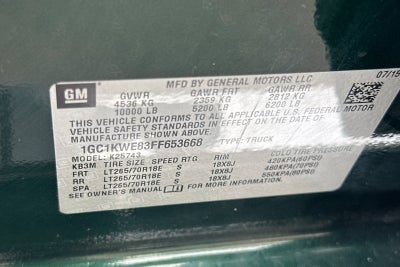 2015 Chevrolet Silverado 2500HD LTZ