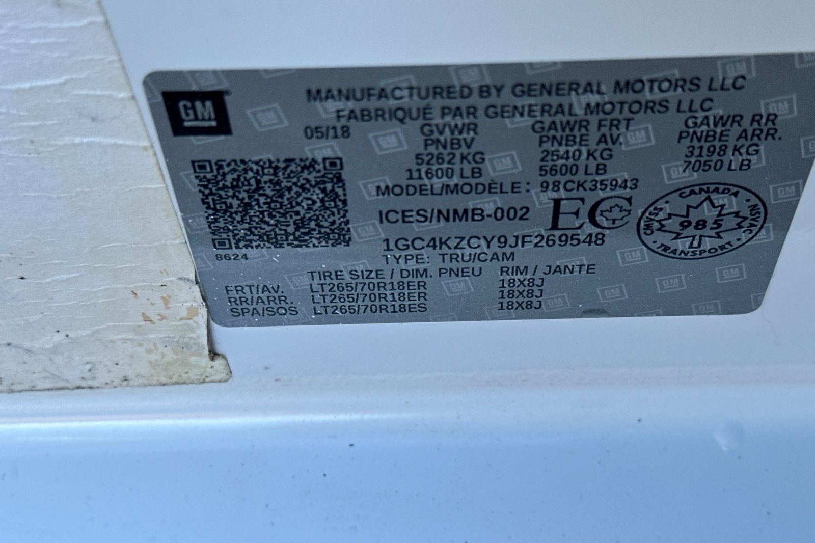 2018 Chevrolet Silverado 3500HD LT