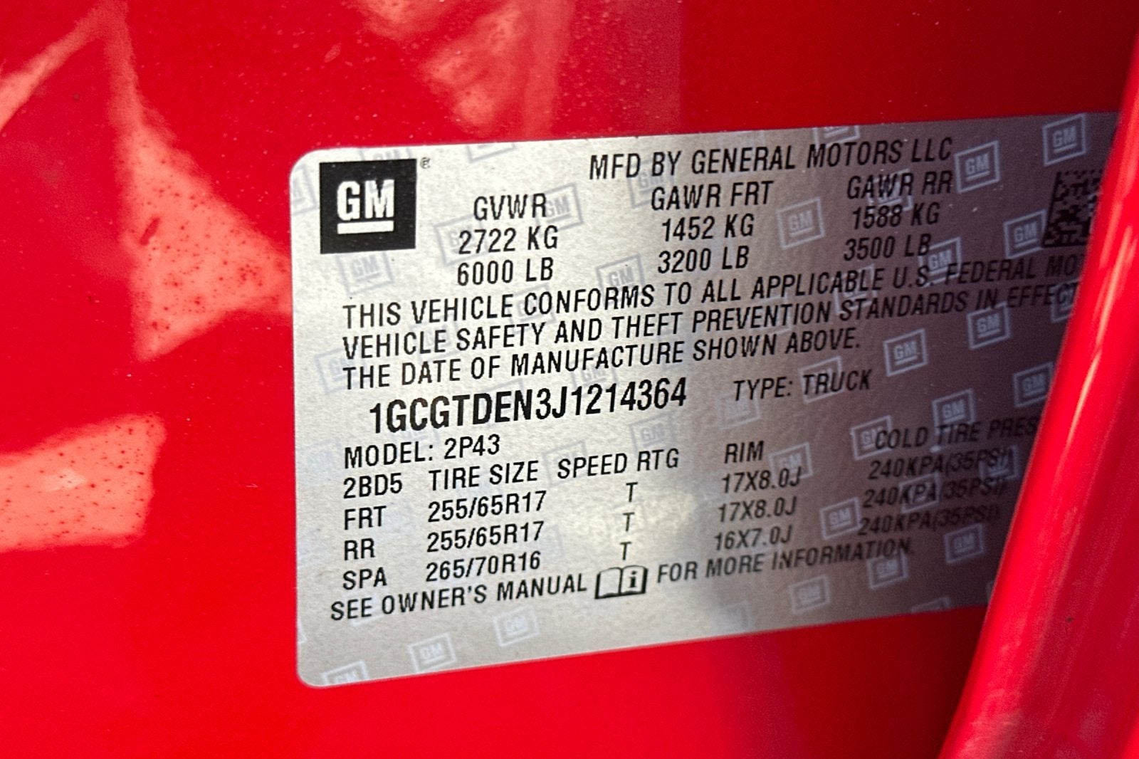 2018 Chevrolet Colorado Z71
